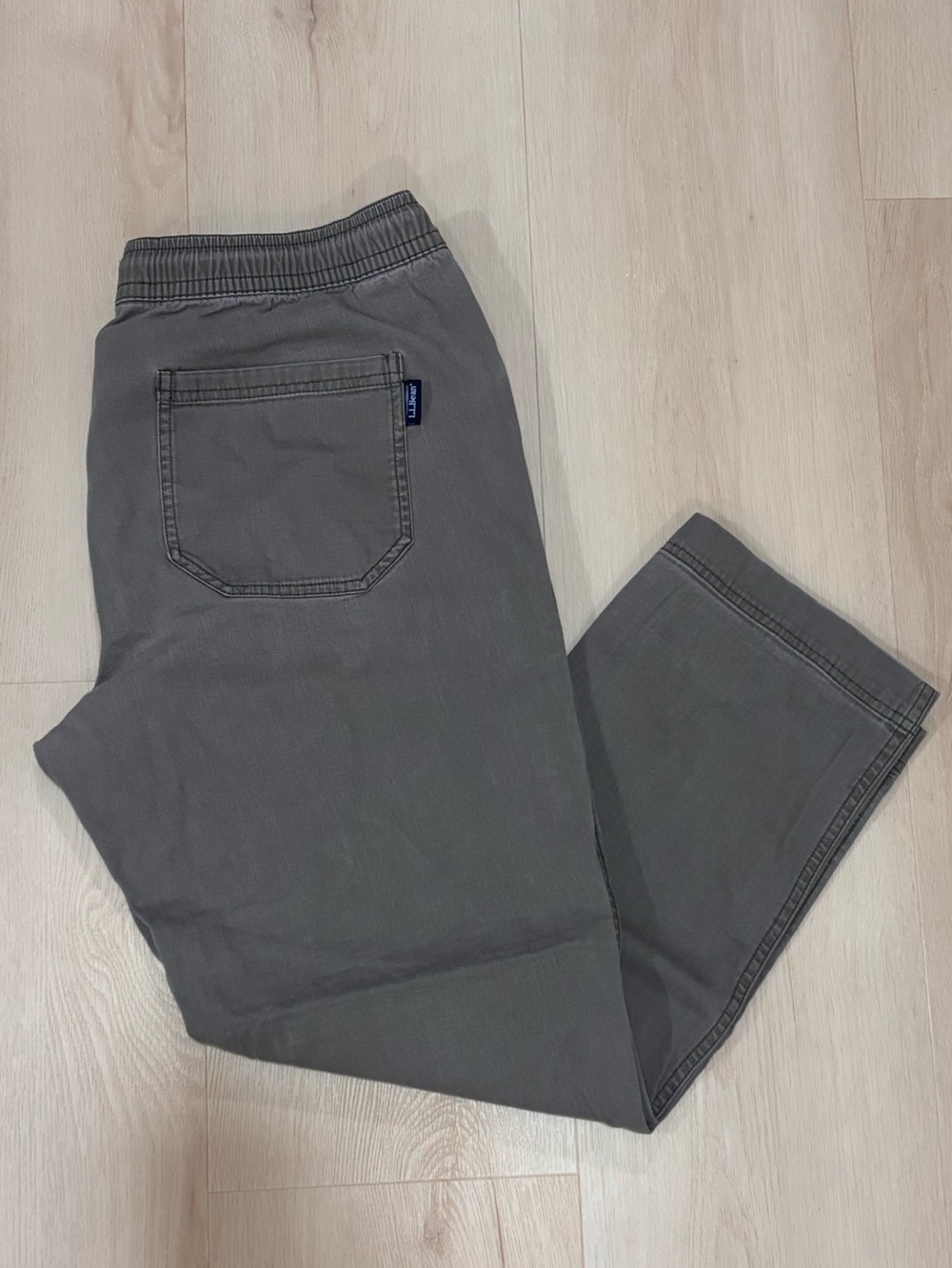 Men's L.L.Bean BeanFlex Canvas Pull-On Pants Charcoal graphite Gray